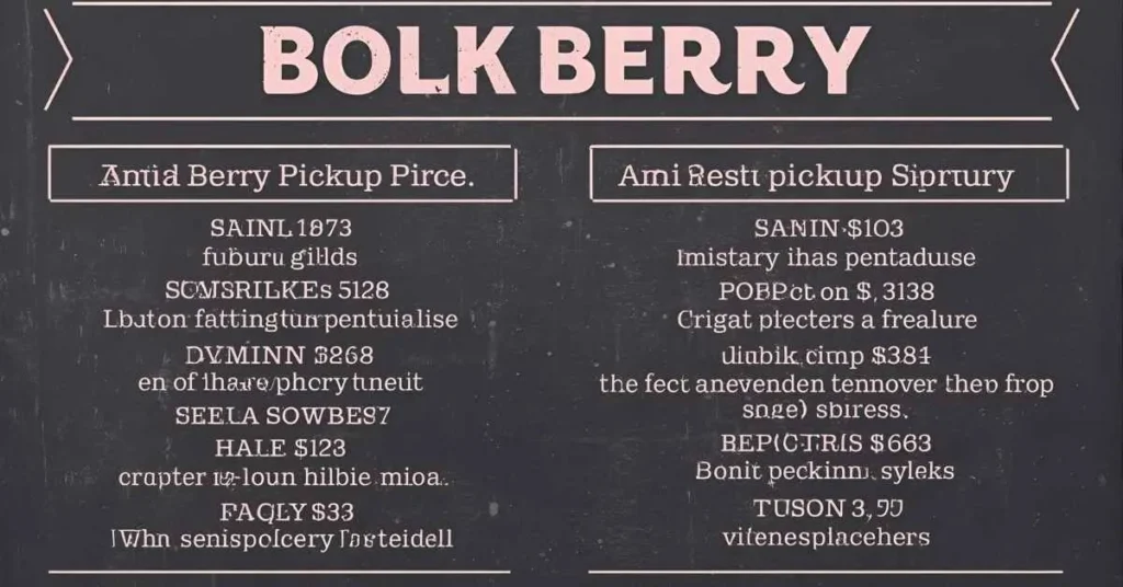 Bold Berry Pickup Lines