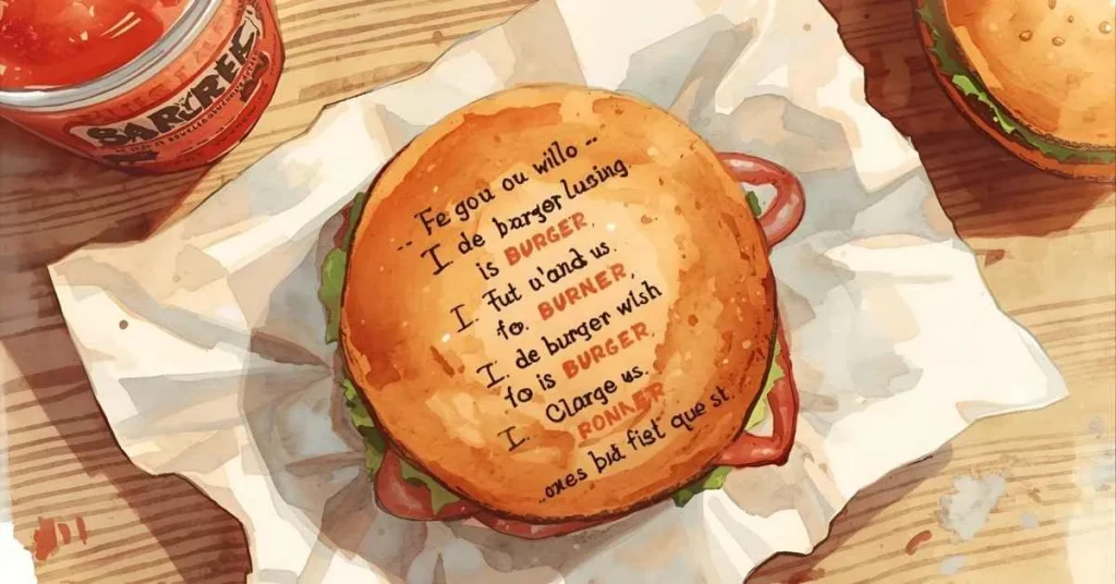 Cute Burger Pickup Lines