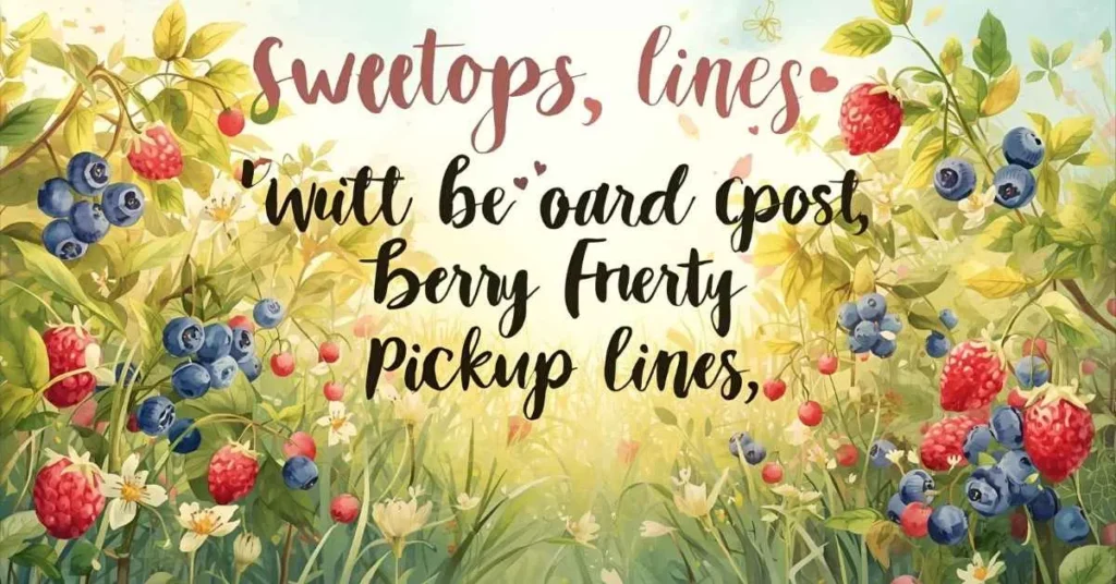 Flirty Berry Pickup Lines