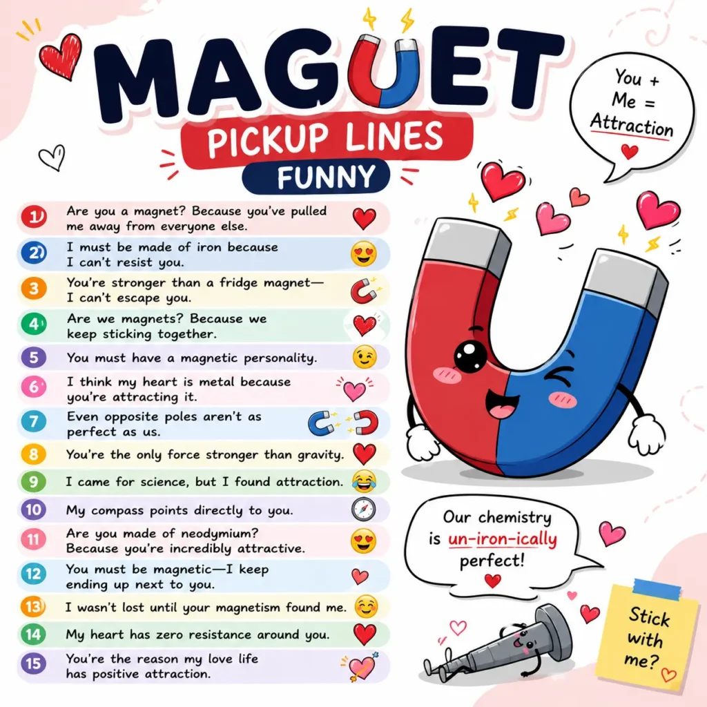 Magnet Pickup Lines Funny