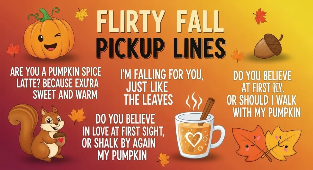 Flirty Fall Pickup Lines