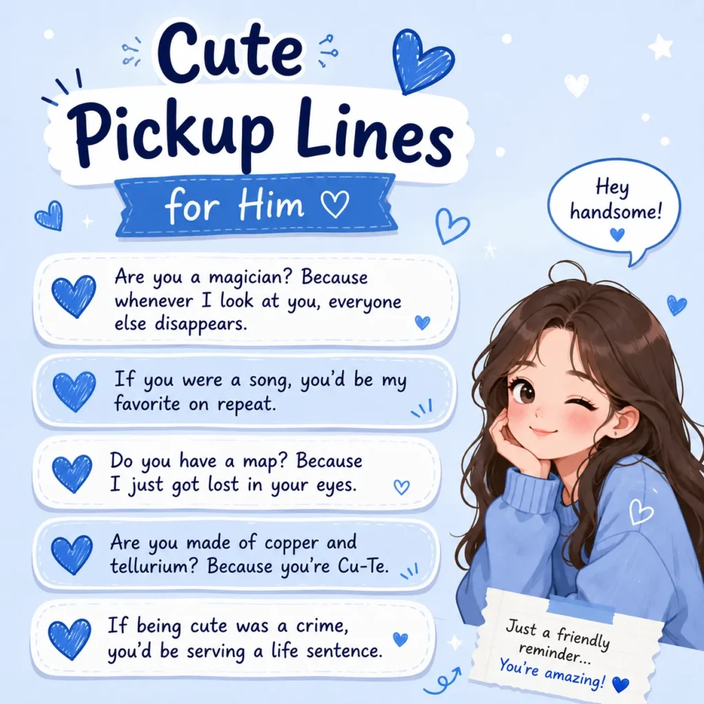 Cute Pickup Lines for Him