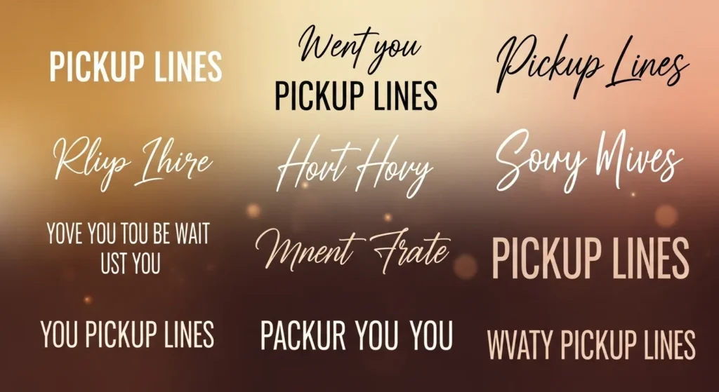 Smooth Pickup Lines for Effortless Charm