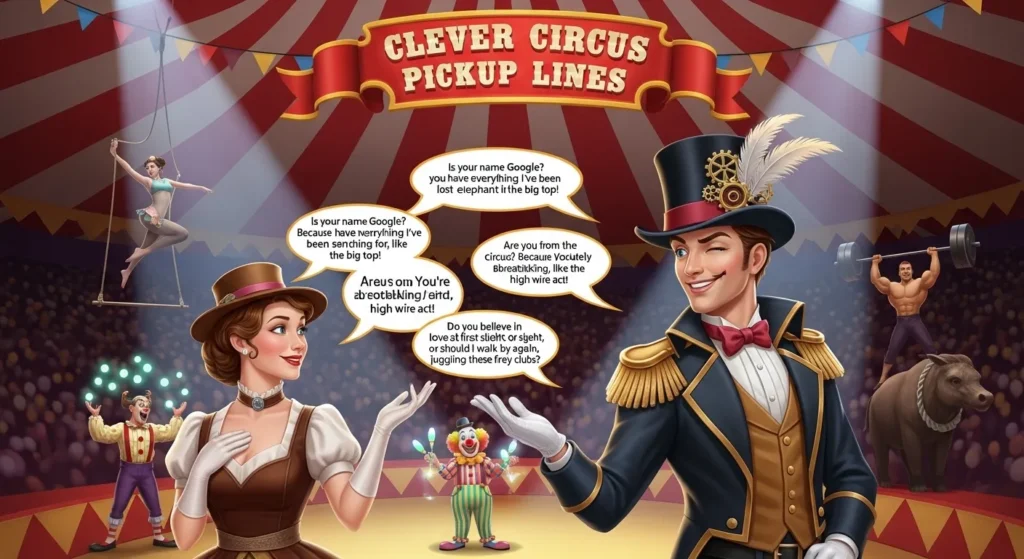 Clever Circus Pickup Lines