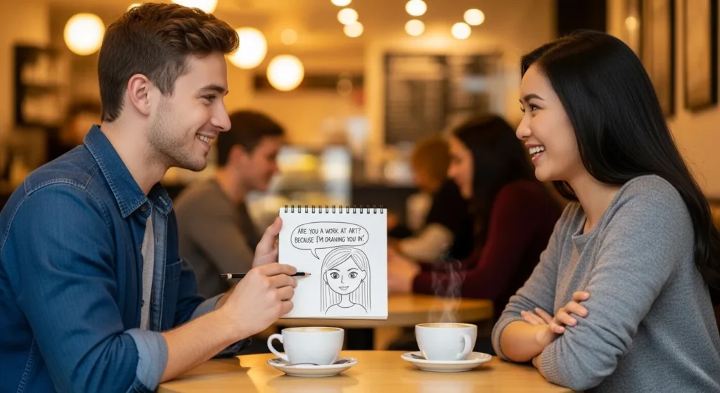 Clever Drawing Pickup Lines