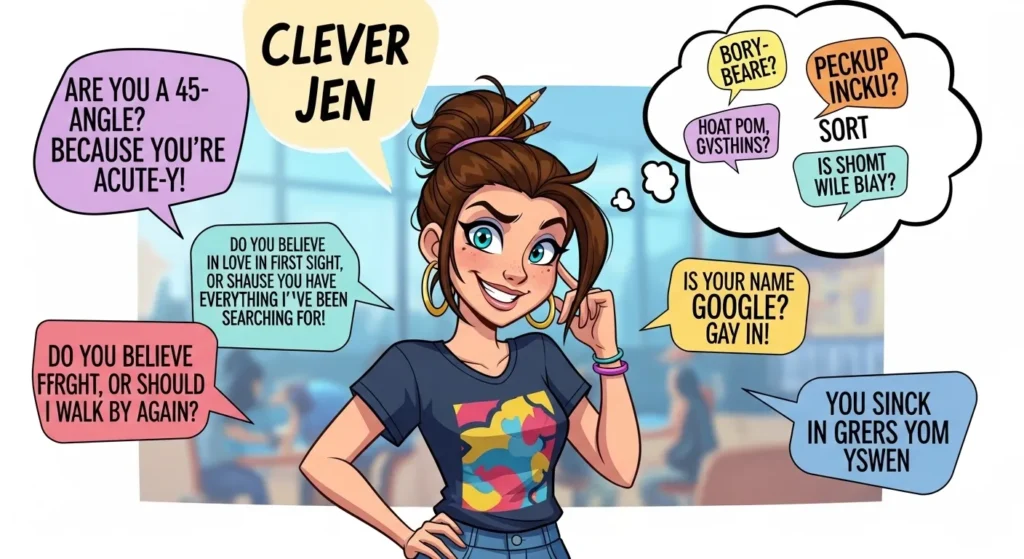 Clever Jen Pickup Lines