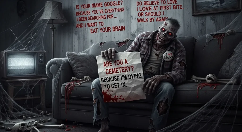 Dirty Zombie Monster Pickup Lines