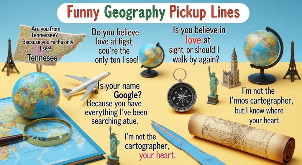  Funny Geography Pickup Lines