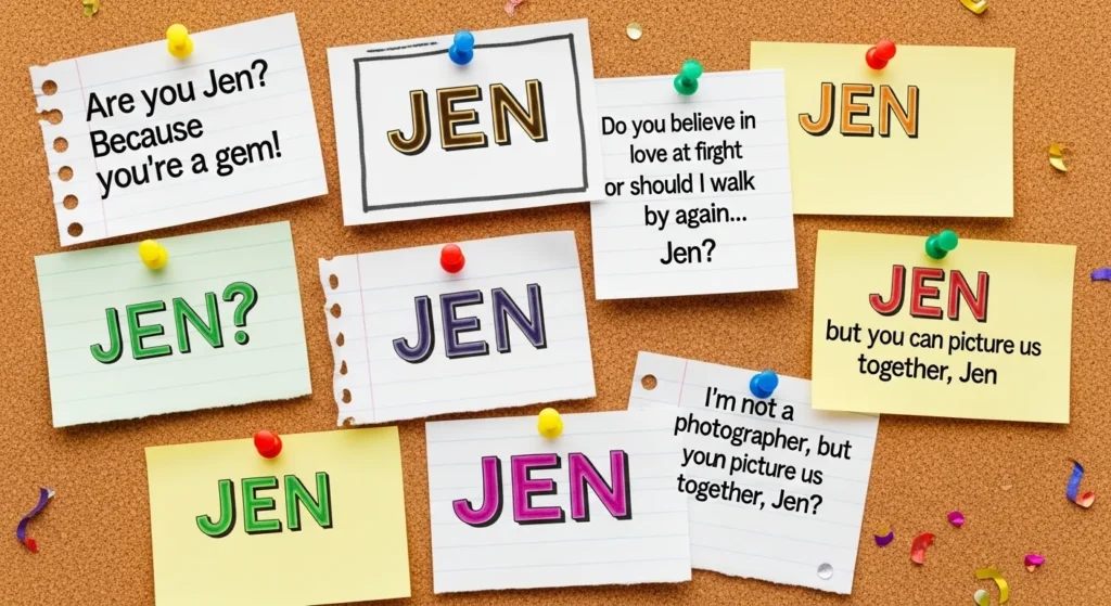 Funny Jen Pickup Lines