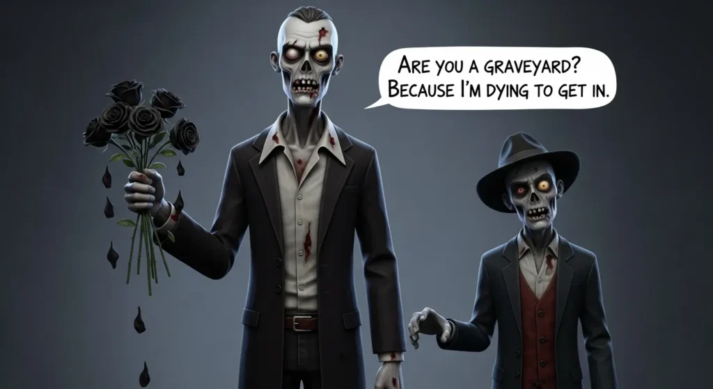 Funny Zombie Monster Pickup Lines