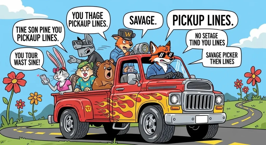 Savage Drawing Pickup Lines