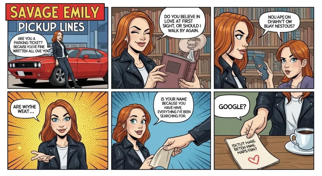 Savage Emily Pickup Lines