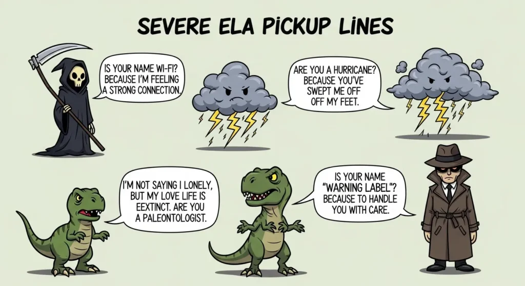 Severe Ela Pickup Lines