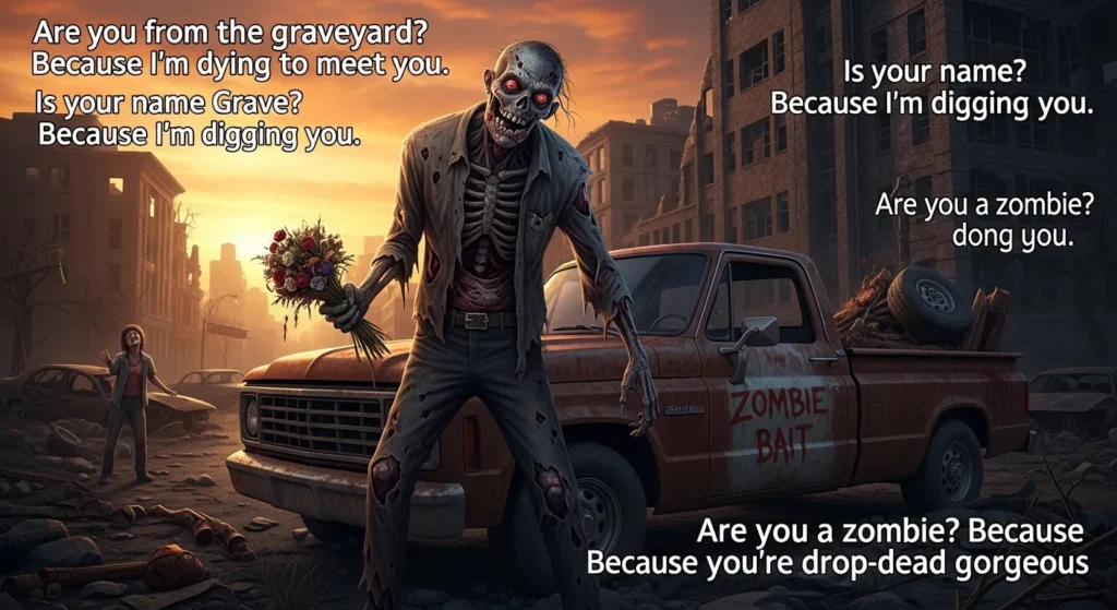 Severe Zombie Monster Pickup Lines