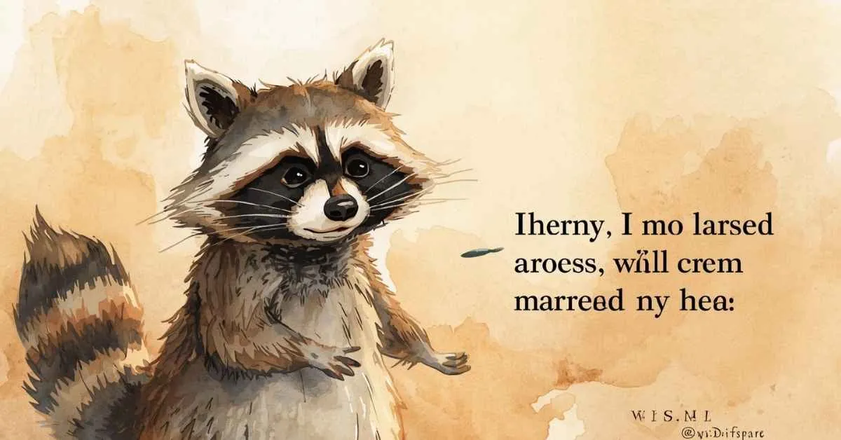 Raccoon Pickup Lines
