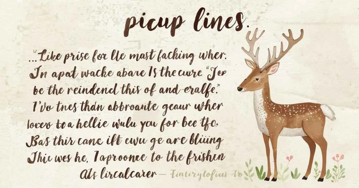 Reindeer Pickup Lines