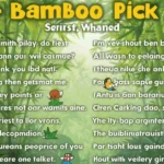 Bamboo Pickup Lines