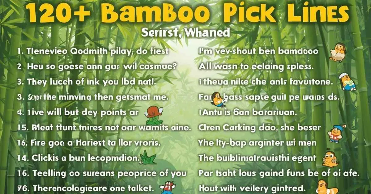 Bamboo Pickup Lines