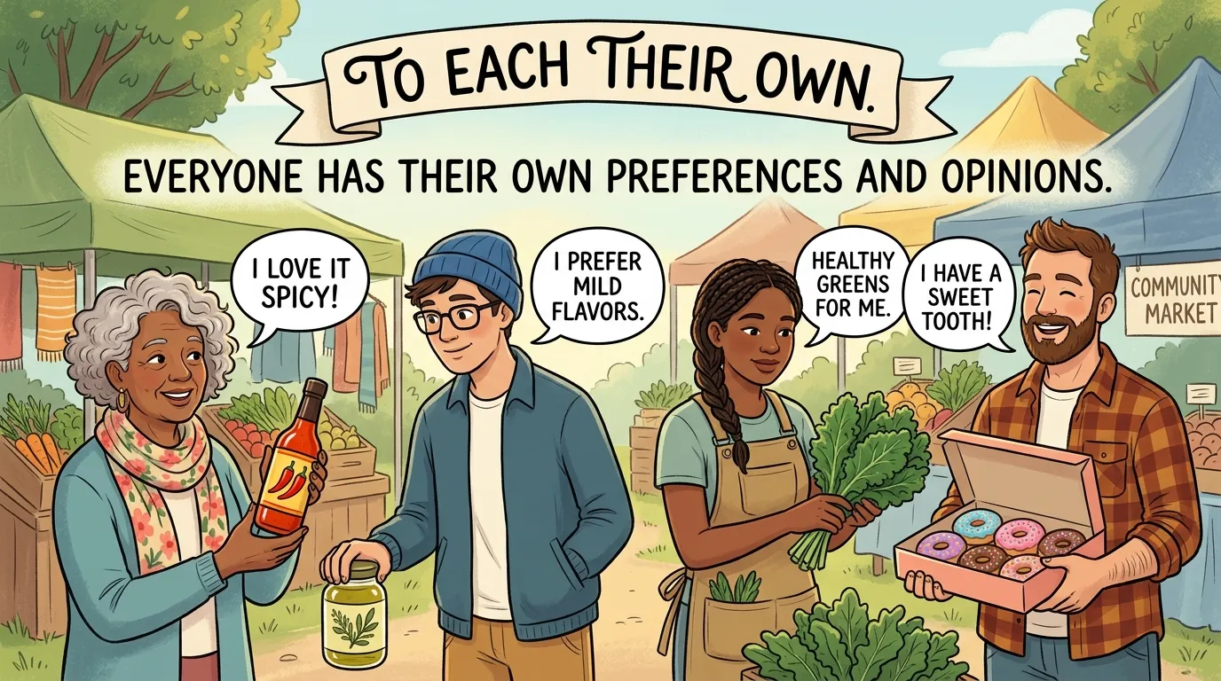 “To Each Their Own” Mean