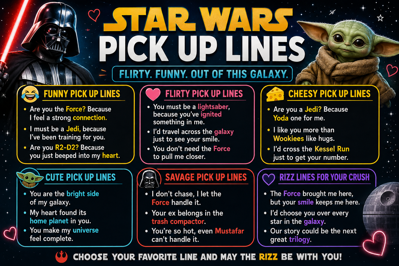 Star Wars Pick Up Lines